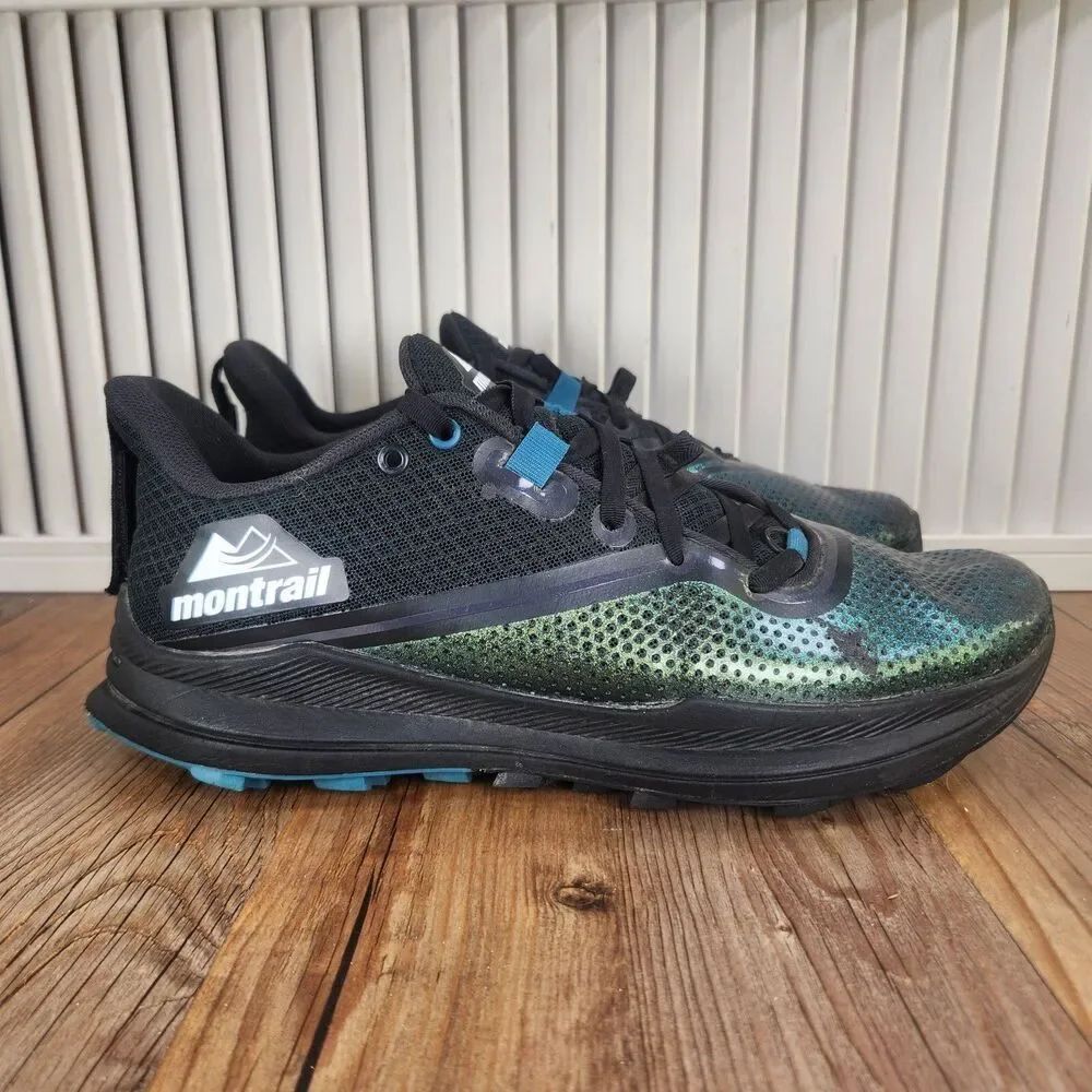 Columbia Montrail Trinity FKT Men 9.5 Black Trail Running Shoes BM6578-010 *READ